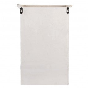 Wandkast 36x17x57 cm Beige Hout