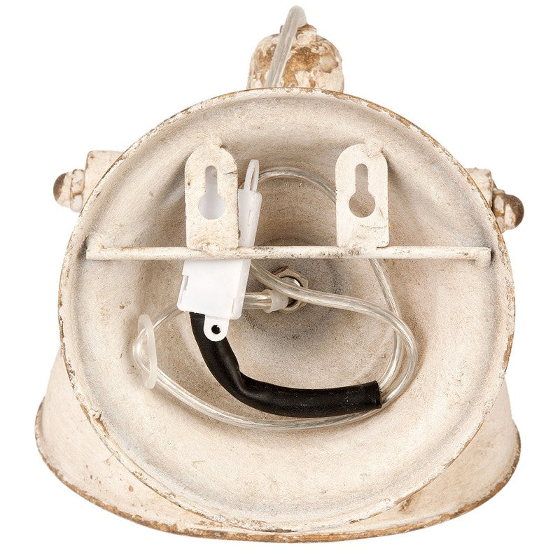 Wandlamp 21x30x19 cm Wit IJzer Muurlamp