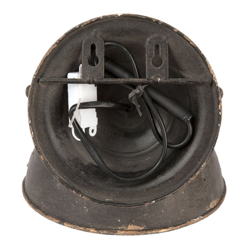 Wandlamp 21x30x19 cm Zwart IJzer Muurlamp