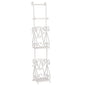 WC Rol Houder 17x17x97 cm Wit IJzer Toiletrolhouder