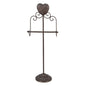 WC Rol Houder 21x14x62 cm Bruin IJzer Hart Toiletrolhouder